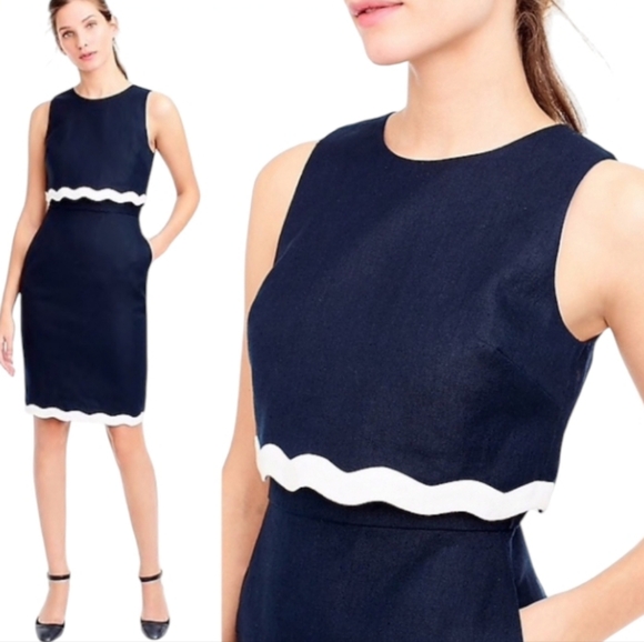 J. Crew Dresses & Skirts - J. Crew Going Places Linen Sheath Dress